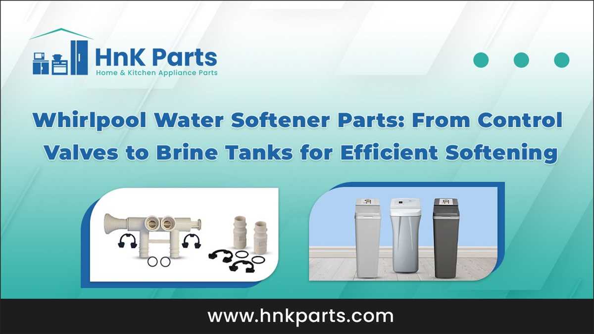 whirlpool water softener parts diagram