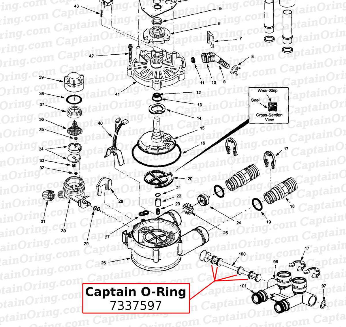 whirlpool water softener parts diagram