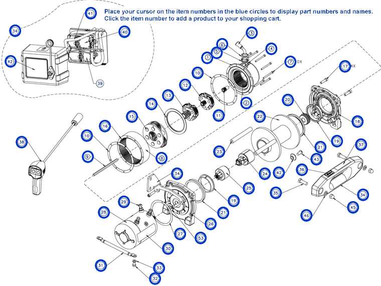 winch parts diagram