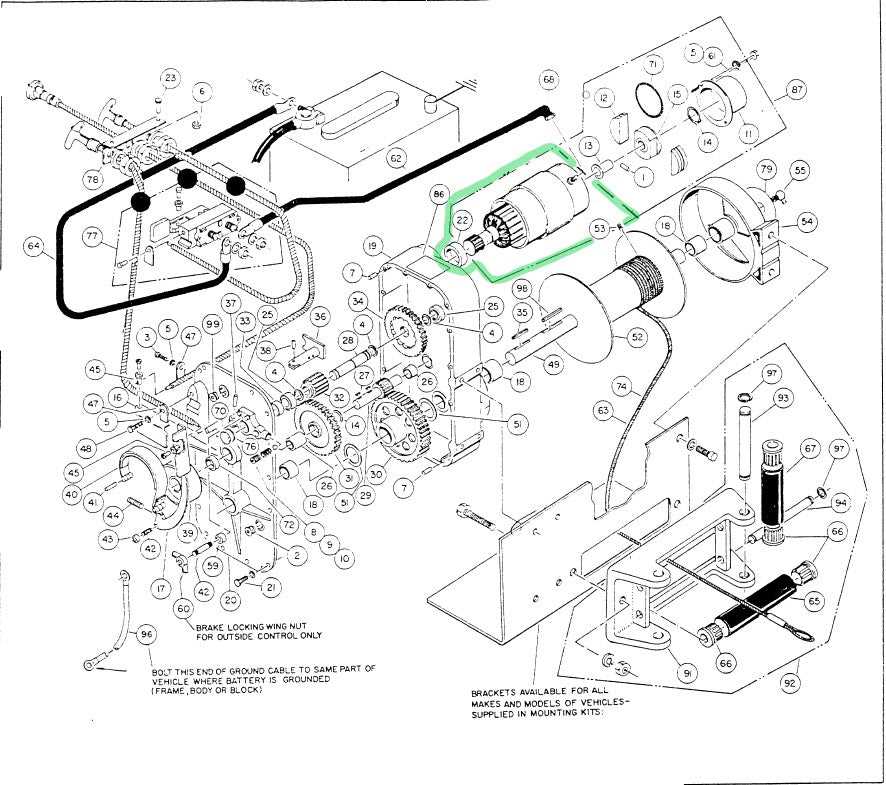 winch parts diagram