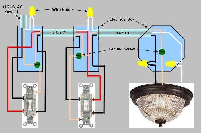 wiring a three way switch diagram