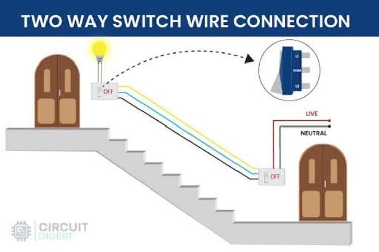 wiring diagram for a double switch