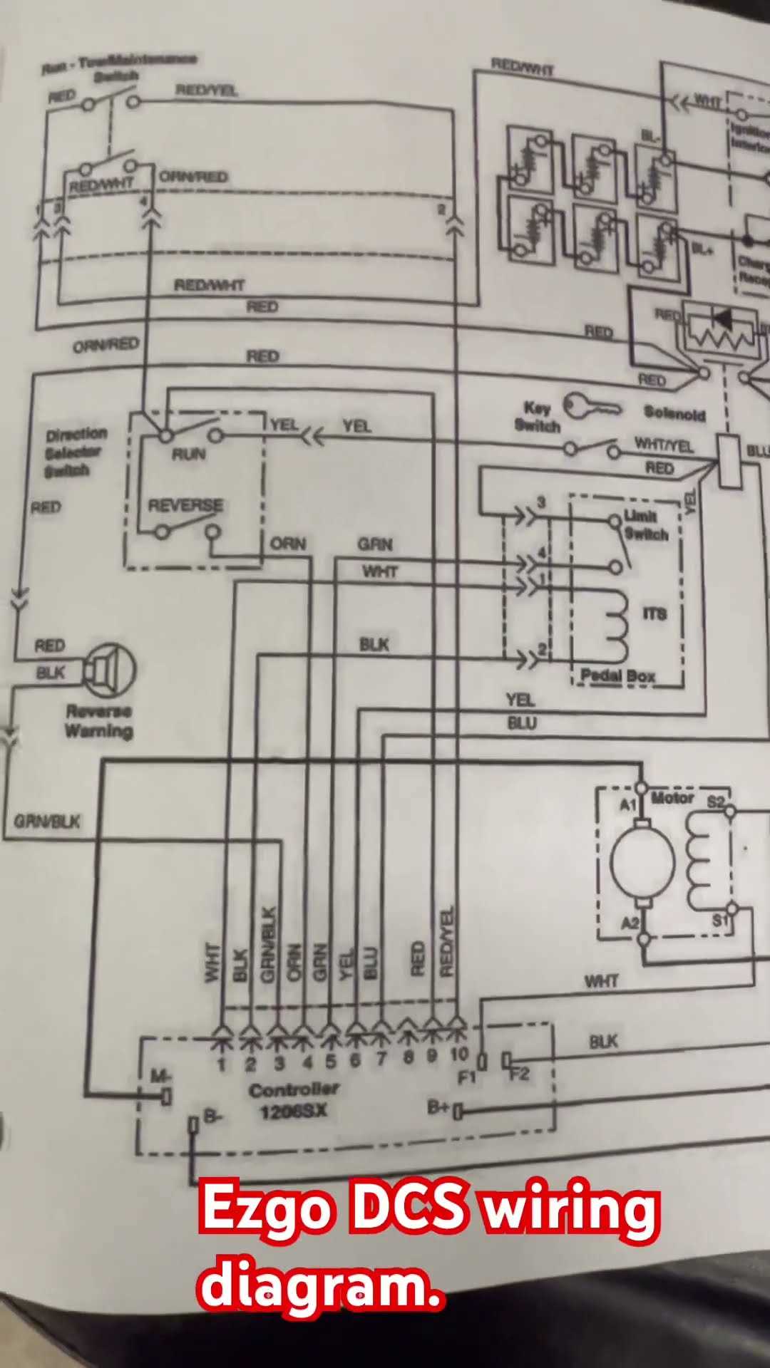 wiring diagram for a ezgo golf cart