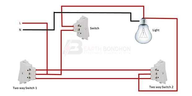wiring diagram for a two way switch
