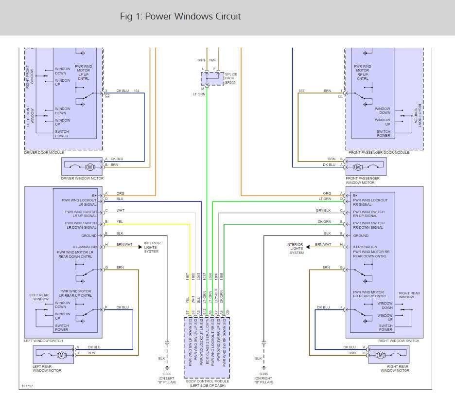 wiring diagram for electric window switch