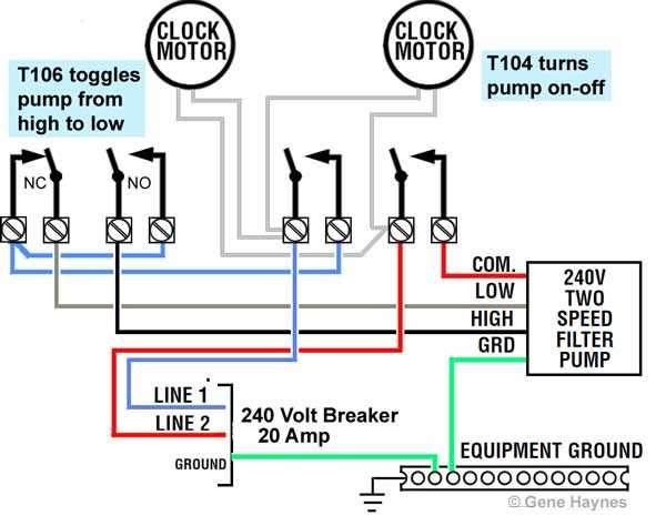 wiring diagram for pool pump