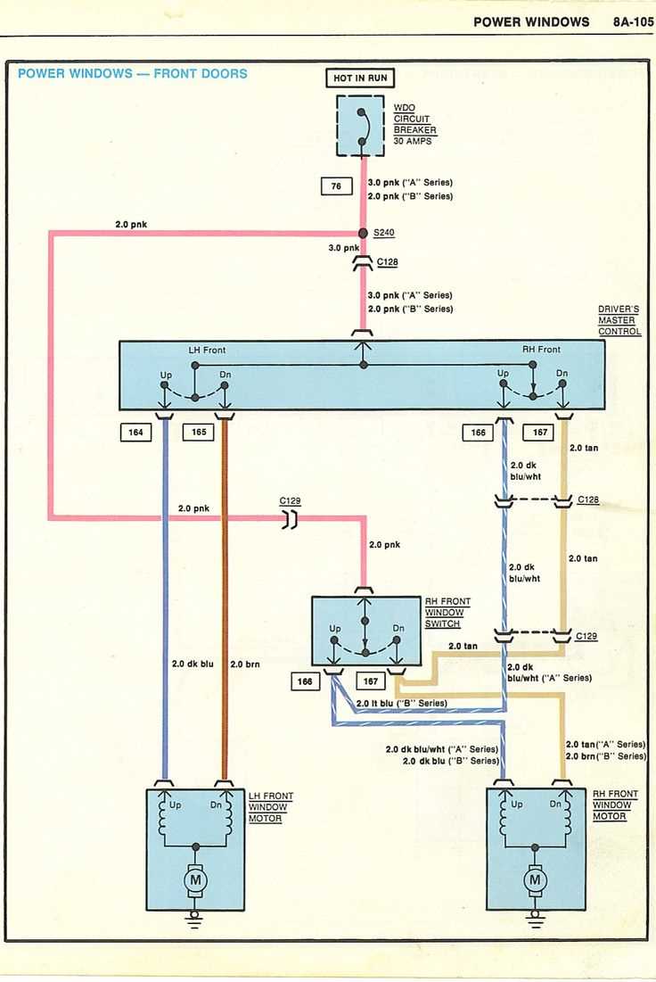 wiring diagram for power windows wiring diagram for power windows