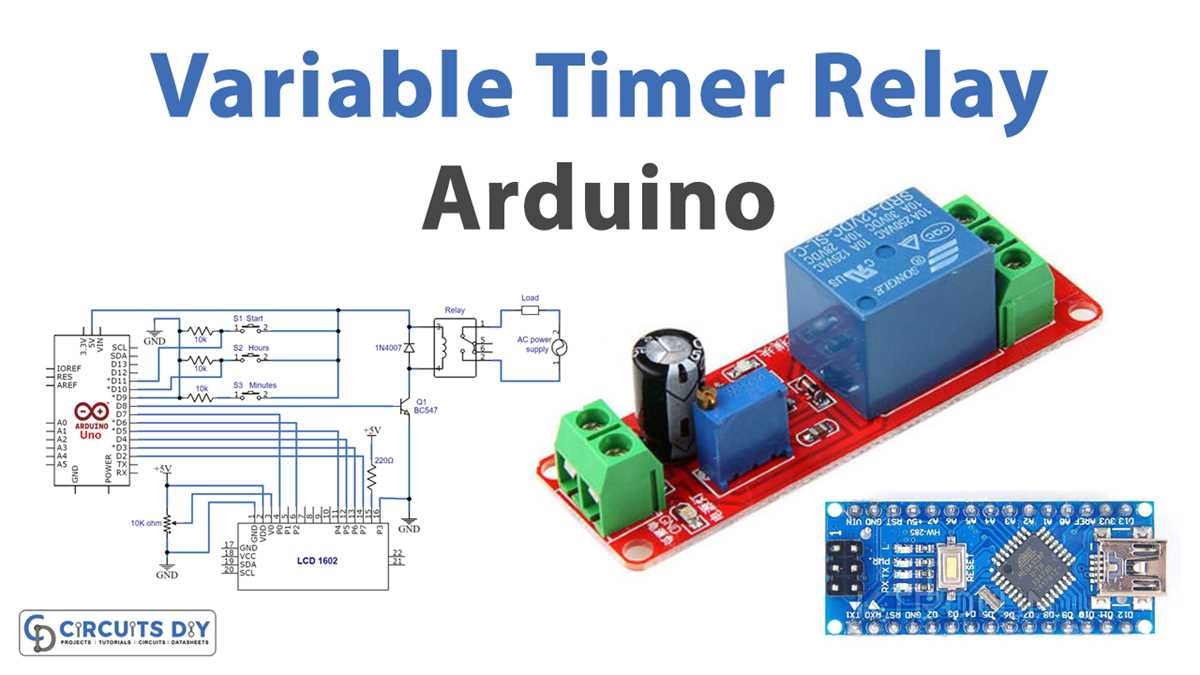 adjustable timer circuit diagram with relay output