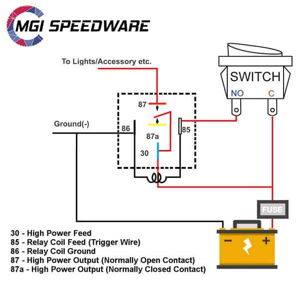 wiring diagram for 5 pin relay