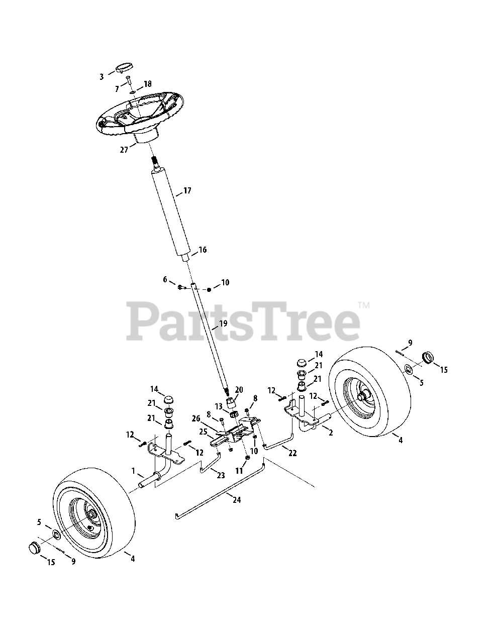 42 inch troy bilt pony parts diagram