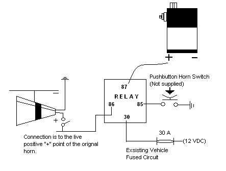 air horn wiring diagram