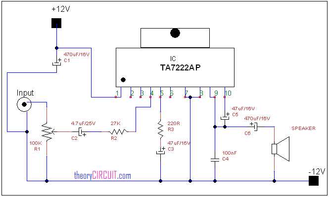 amp circuit diagram