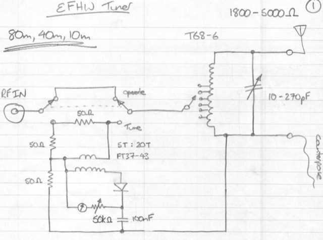 antenna tuner circuit diagram