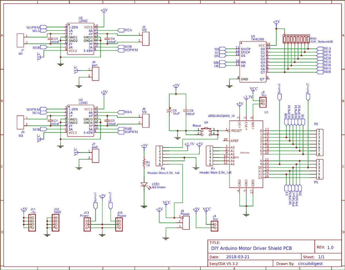 arduino motor shield circuit diagram