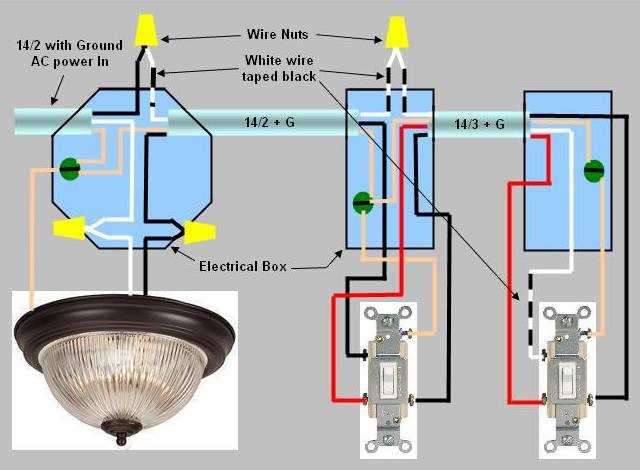 wiring diagram 3 way light switch