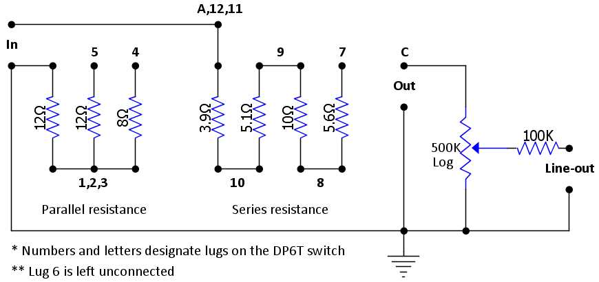 attenuator circuit diagram