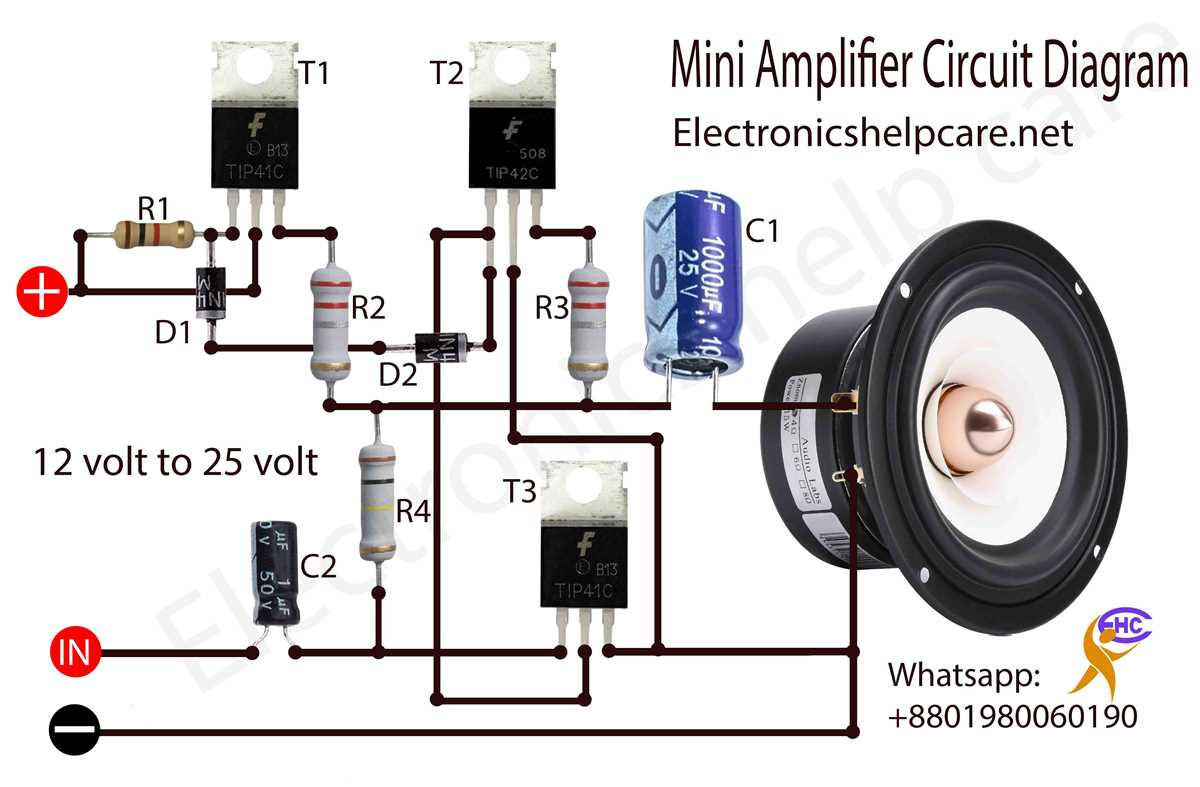 audio power amplifier circuit diagram