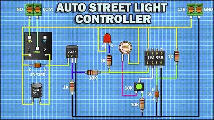automatic street light circuit diagram
