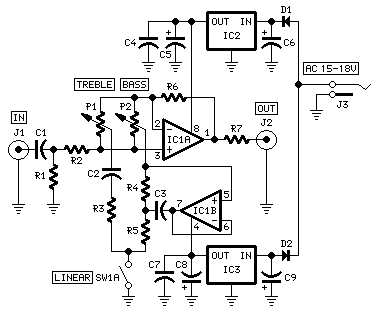 bass amplifier circuit diagram