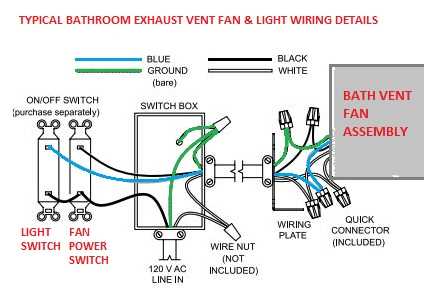 bathroom fan light wiring diagram bathroom fan light wiring diagram