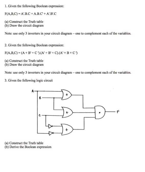 boolean circuit diagram