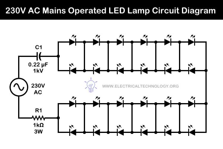 led light bulb circuit diagram