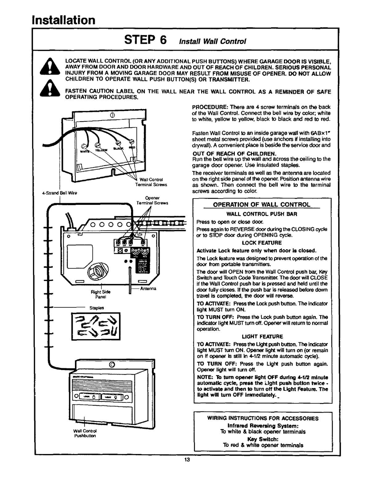 craftsman garage door opener wiring diagram