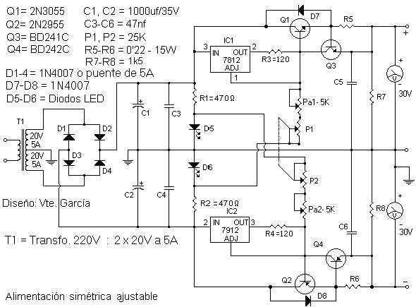 0 50v variable power supply circuit diagram