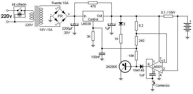 car battery charging circuit diagram