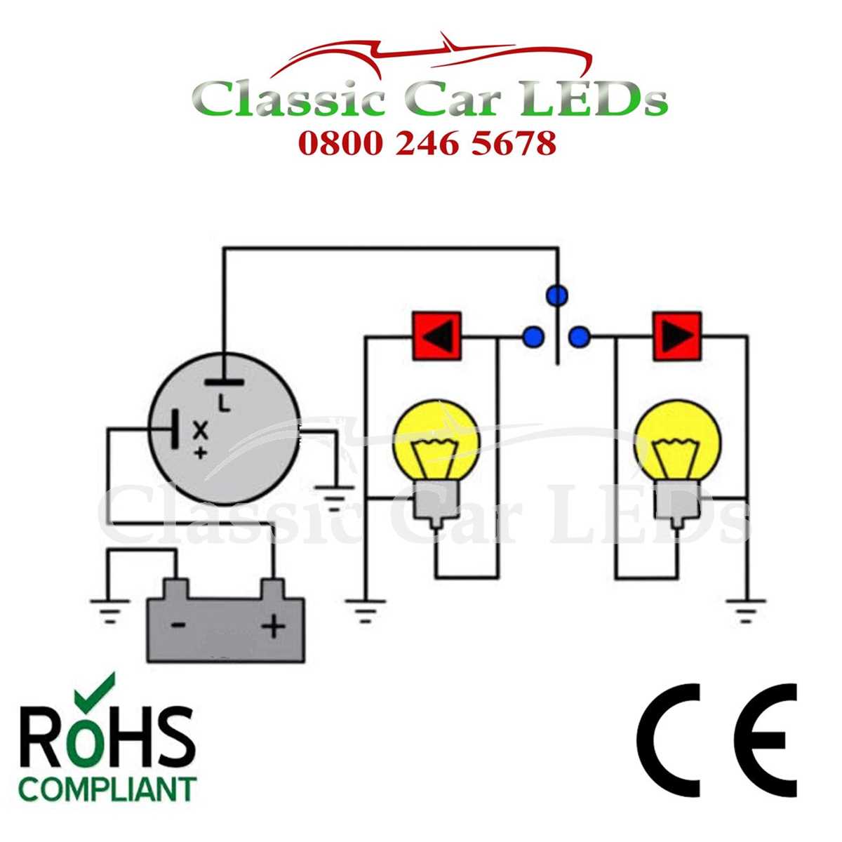 car indicator circuit diagram