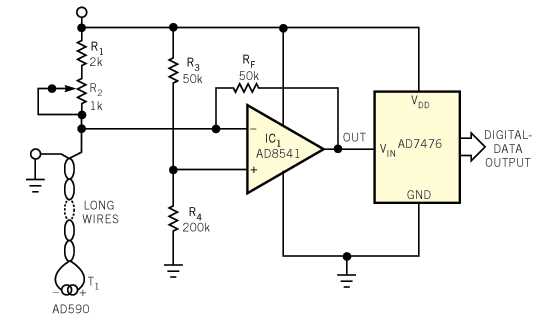 digital thermometer circuit diagram