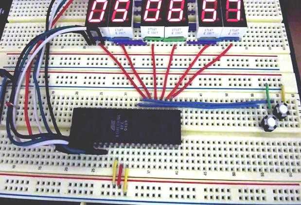 7 segment display digital clock circuit diagram