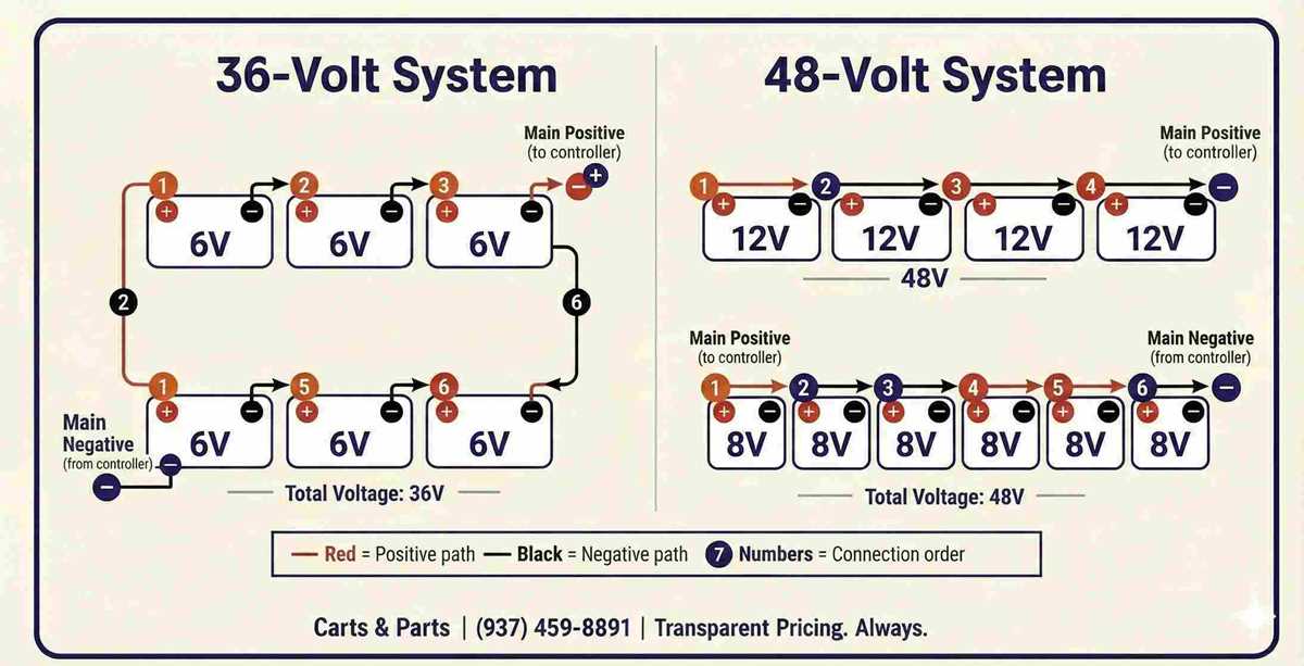 48v golf cart battery wiring diagram