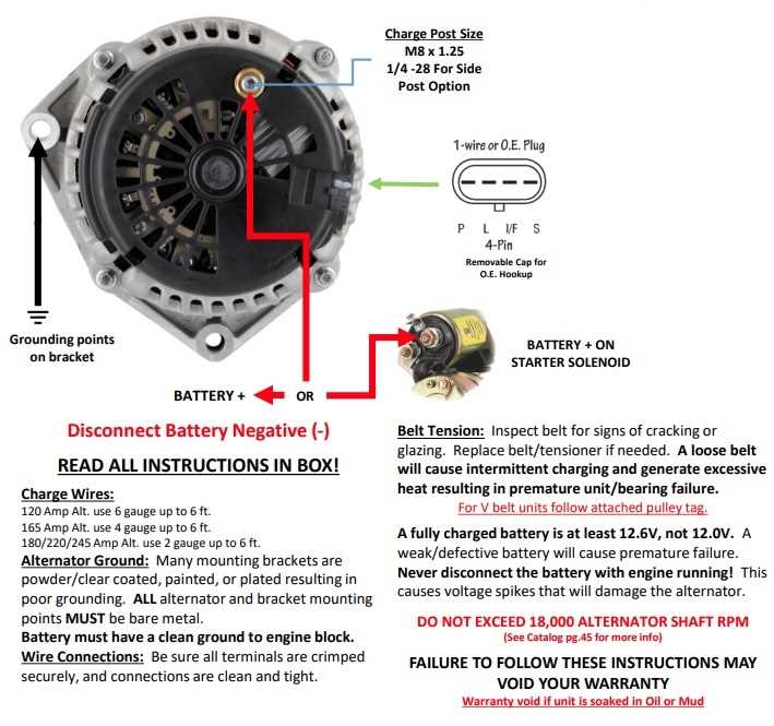 chevrolet alternator wiring diagram