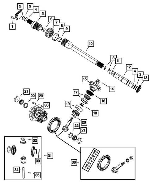 chevy front differential parts diagram