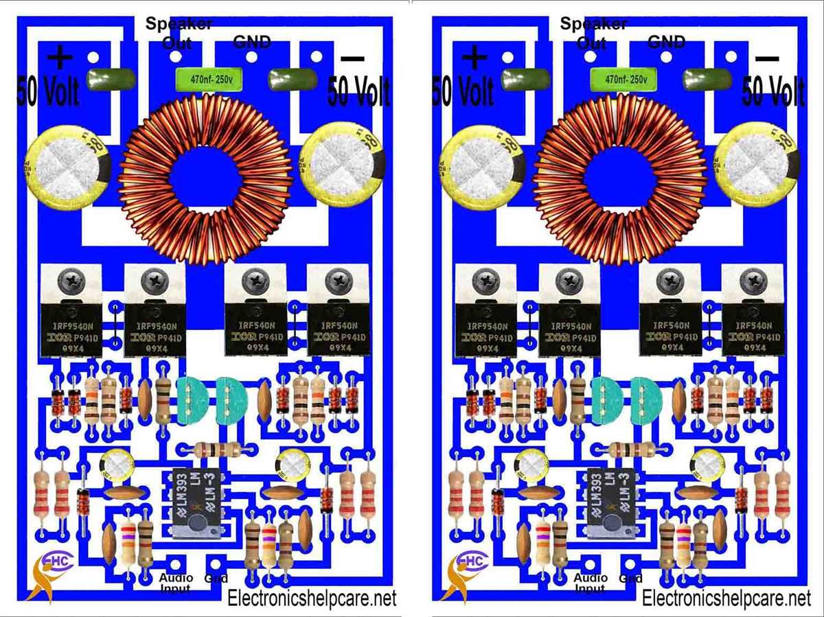 class d audio amplifier circuit diagram