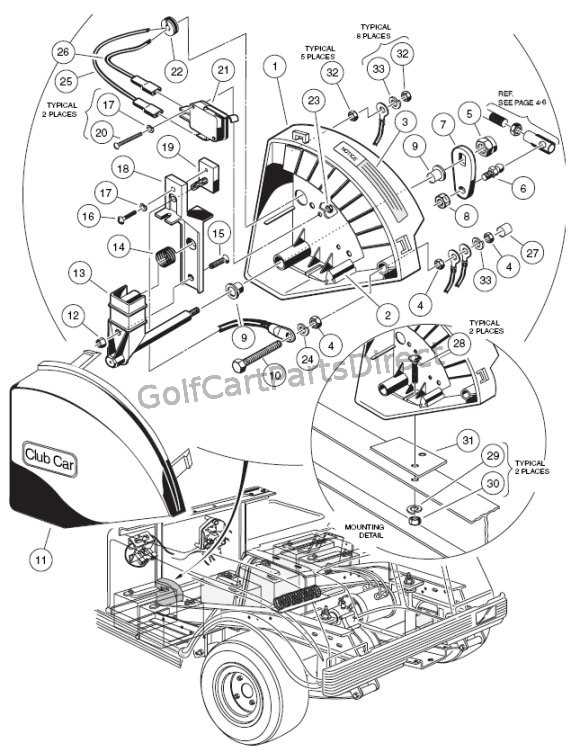 club cart parts diagram