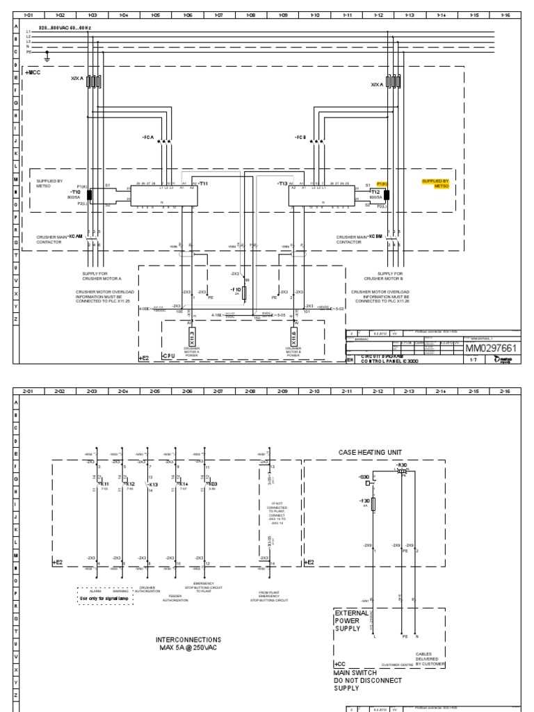 control panel circuit diagram