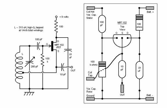 crystal set circuit diagram