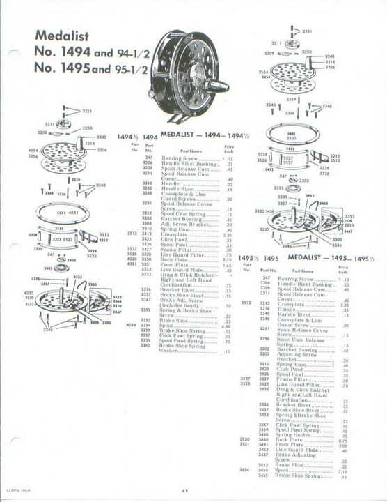 pflueger parts diagram