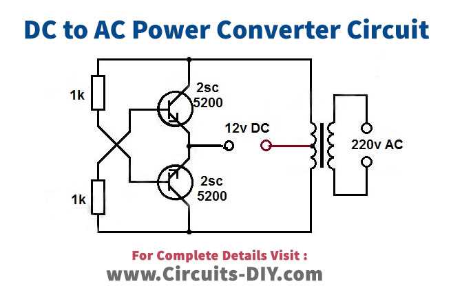 dc to ac circuit diagram