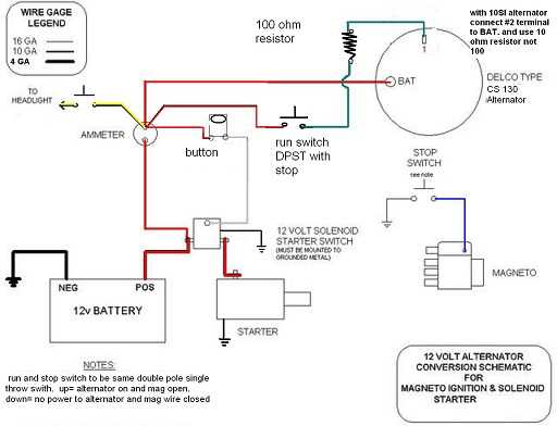 delco remy 3 wire alternator wiring diagram