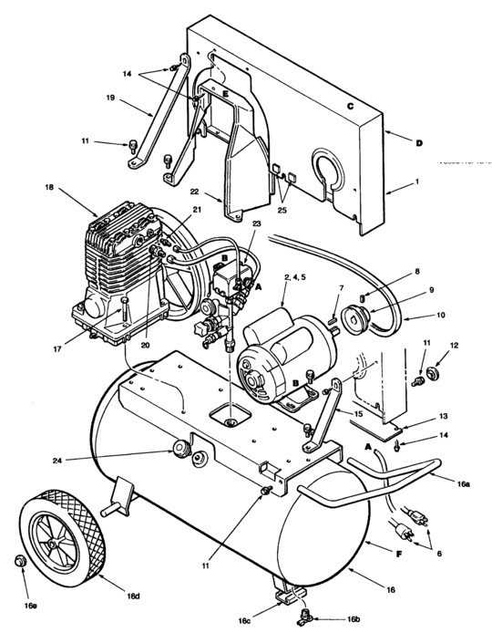 air compressor diagram parts