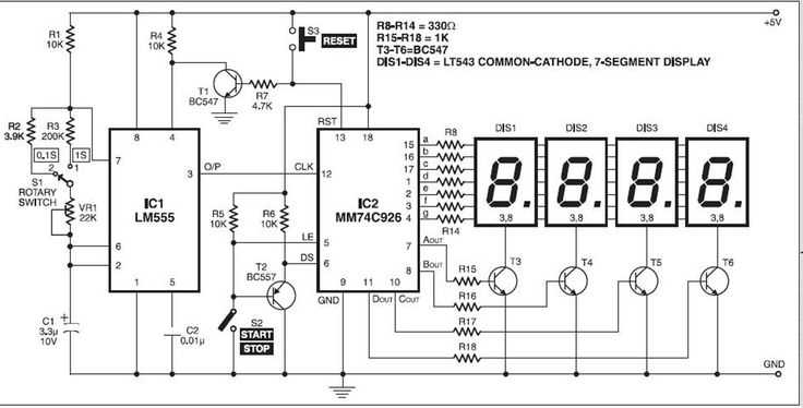 digital timer circuit diagram