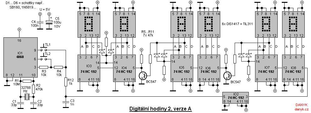 digital timer circuit diagram