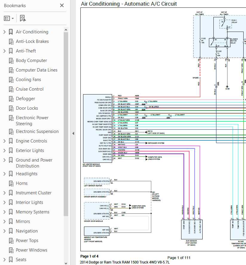 dodge wiring diagrams