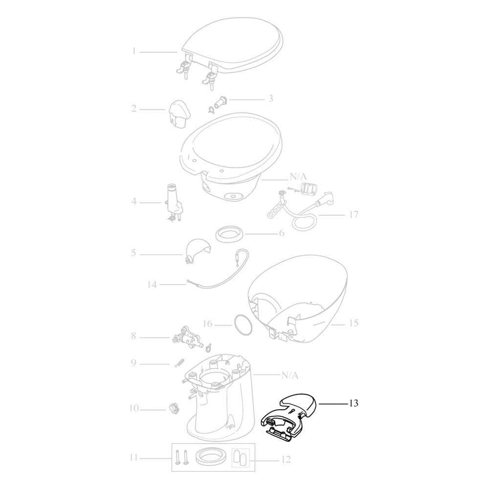 sealand toilet parts diagram