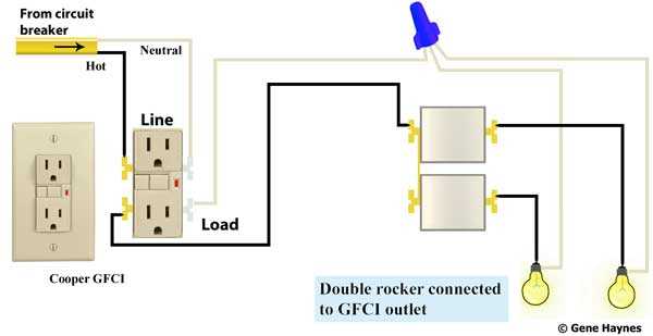 double switch wiring diagram
