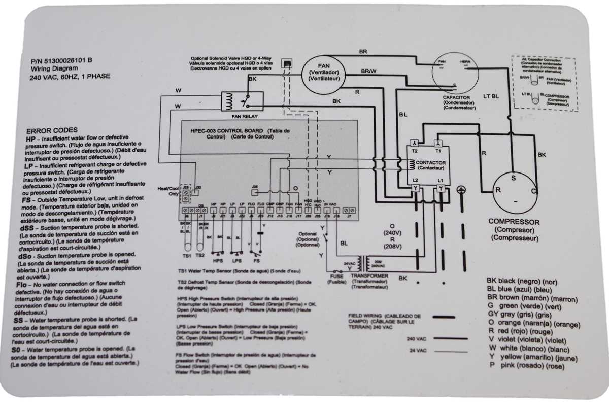 wiring diagram for heat pump