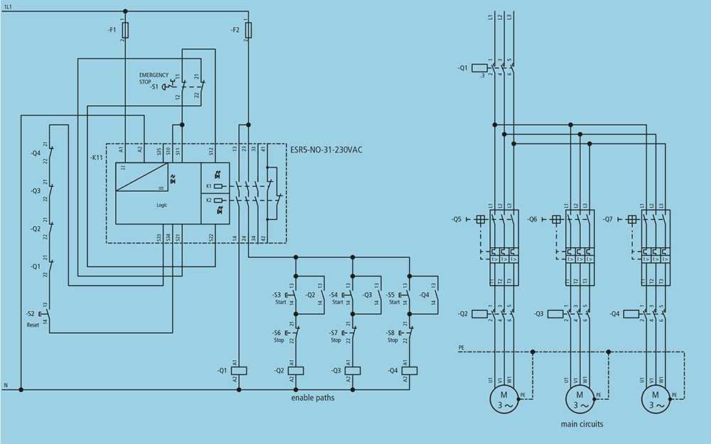 e stop wiring diagram